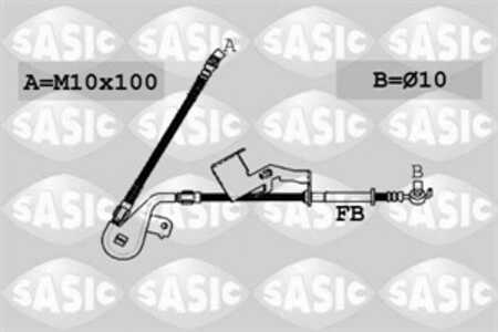 Bromsslang, framaxel höger, citroën c5 ii, c5 iii, c5 break iii, c6, peugeot 407, 407 coupé, 407 sw, 4806J4