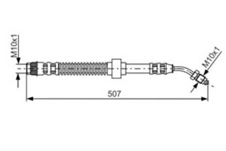 Bromsslang, Framaxel, Nedre, Upptill, nissan,opel,renault,vauxhall, 46201-00Q0F, 46201-00QAC, 82 00 057 460, 82 00 673 551, 911