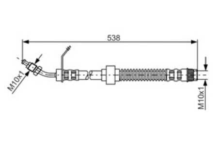 Bromsslang, Framaxel, Nedre, Upptill, nissan,opel,renault,vauxhall, 46201-00Q0G, 46201-00QAD, 82 00 057 462, 82 00 673 552, 820