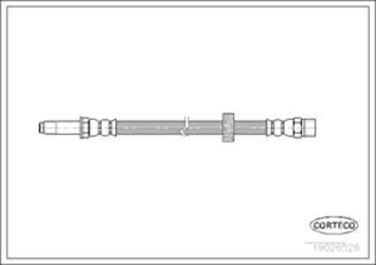 Bromsslang, Framaxel, Tvåsidig, volvo s60 i, s80 i, v70 ii, 30665463, 30714821, 30792530, 31257705, 32246085, 9169140