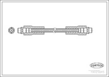 Bromsslang, Framaxel, Tvåsidig, audi,skoda,vw, 3U0611707, 8D0611707, 8D0611707B, 8D0611707D