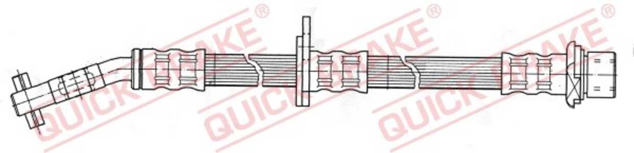 Bromsslang, framaxel vänster, toyota avensis, avensis kombi, avensis liftback, 9008094061, 9094702B86