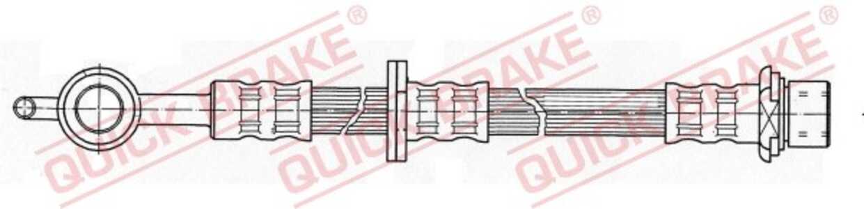 Bromsslang, framaxel vänster, toyota yaris, 9008094203, 9094702A46