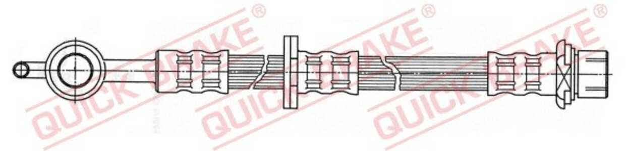 Bromsslang, framaxel vänster, toyota yaris, yaris verso, yaris verso van, 9094702C32, 9094702D77