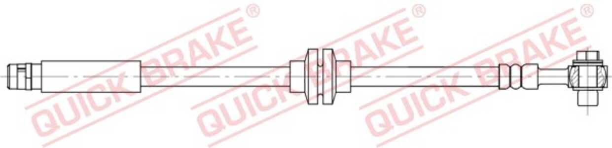 Bromsslang, framaxel vänster, chevrolet trax, opel mokka / mokka x, vauxhall mokka / mokka x, 562517, 562584, 95083146, 95442142