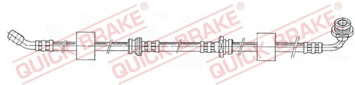 Bromsslang, framaxel vänster, suzuki vitara, vitara cabrio, 5155060A30, 5155060A31, 5155085C00