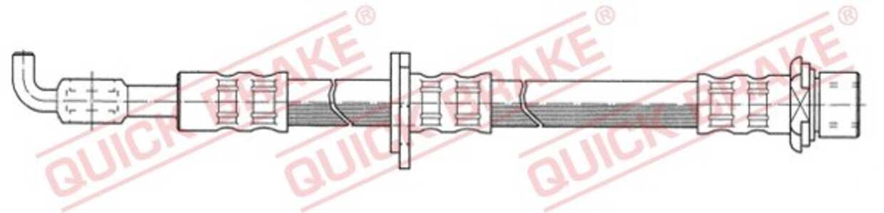 Bromsslang, framaxel vänster, toyota starlet, 9094702633, 9094702636, 9094702645, 9094702719, 9094702814