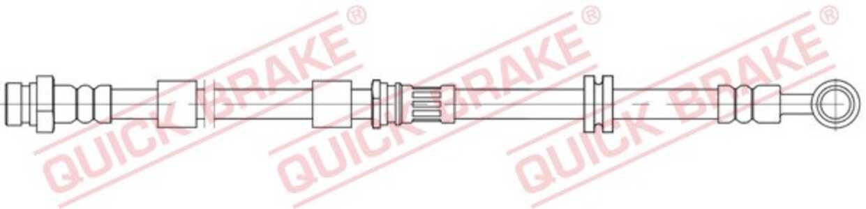 Bromsslang, framaxel vänster, citroën c4 aircross, mitsubishi asx, asx van, outlander iii, outlander van iii, peugeot 4008, 160