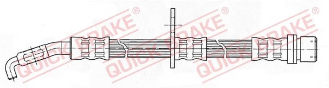 Bromsslang, framaxel vänster, toyota rav 4 i, rav 4 cabrio i, 9094702782