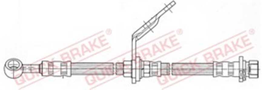 Bromsslang, framaxel vänster, honda accord vi, accord hatchback vi, 46411S1AE01