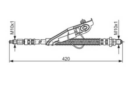 Bromsslang, framaxel vänster, ford,mazda, 1021839, 1066796, 1109678, 1E01-43-810, 1E01-43-810A, 1E01-43-810B, 1E01-43-810C, 1E0