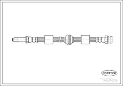 Bromsslang, Framaxel, ford galaxy i, 7335771