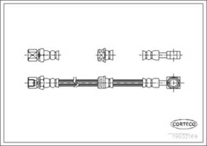 Bromsslang, Framaxel, opel vectra b, vectra b halvkombi, vectra b kombi, vauxhall vectra, vectra mk ii, 562364, 562373, 9049578