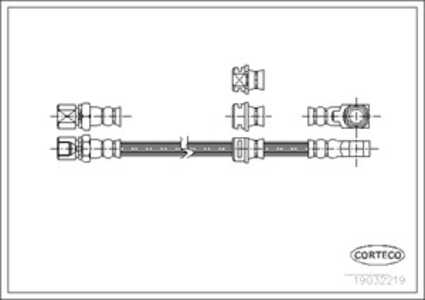 Bromsslang, Framaxel, opel omega b, omega b kombi, vauxhall omega, 562037, 562042, 90473314