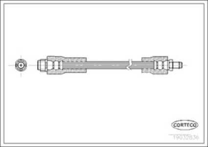 Bromsslang, Framaxel, mercedes-benz vaneo [414], 4144280035