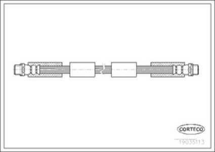 Bromsslang, Framaxel, vw passat b5.5, passat b5.5 variant, 4D0611707H