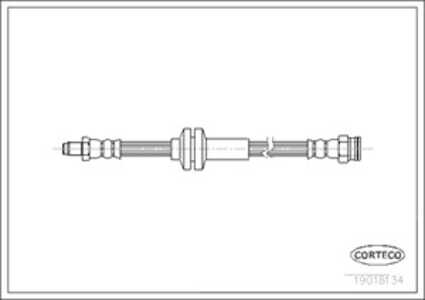 Bromsslang, Framaxel, fiat croma, lancia kappa, kappa coupé, kappa sw, thema, thema sw, 82407928, 82422142