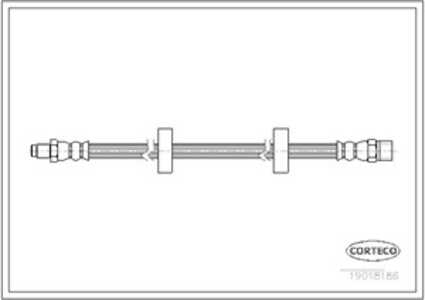 Bromsslang, Framaxel, audi,seat,vw, 171611701L, 191611701, 321611701D