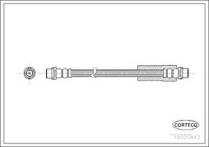 Bromsslang, Framaxel, audi 100 c4 avant, 100 c4 sedan, a3, a4 b5, a6 c4, a6 c4 avant, 4A0611707