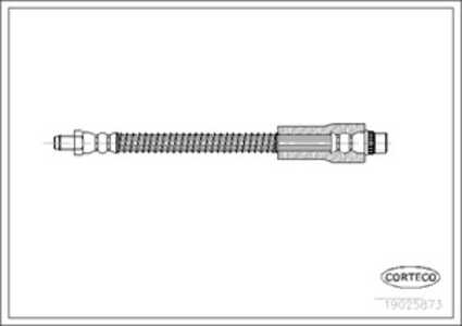 Bromsslang, Framaxel, peugeot 206 cc, 206 halvkombi, 206 sedan, 206 sw, 206 van, 206+, 480692, 4806C1