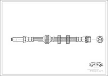 Bromsslang, Framaxel, ford cougar, mondeo i, mondeo ii, mondeo sedan i, mondeo sedan ii, mondeo turnier i, mondeo turnier ii, 1