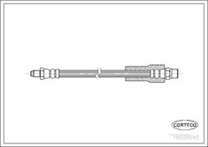 Bromsslang, Framaxel, bmw 3 [e30], 3 touring [e30], 34321159888