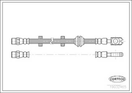 Bromsslang, Framaxel, vw golf iii, vento, 1H0611701B