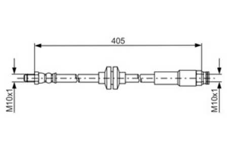 Bromsslang, Framaxel, fiat,jeep,opel,vauxhall, 5 62 385, 51 814 431, 51814431, 52033 883, 52033883, 95510338