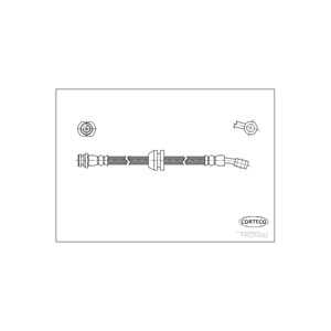 Bromsslang, Framaxel, chevrolet matiz, daewoo matiz, nubira sedan, 96316525, 96518629, 96528010