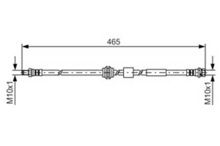 Bromsslang, Framaxel, ford kuga i, kuga van i, 1501839, 8V41 2078-AA