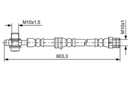 Bromsslang, Framaxel, audi q3, vw tiguan, tiguan van, 5N0 611 701 A, 5N0 611 701