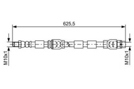 Bromsslang, Framaxel, bmw x5 [e70, f15, f85], x6 [e71, e72, f16, f86], 34 30 6 778 260, 34 30 6 788 436, 34 30 6 853 743, 34 30