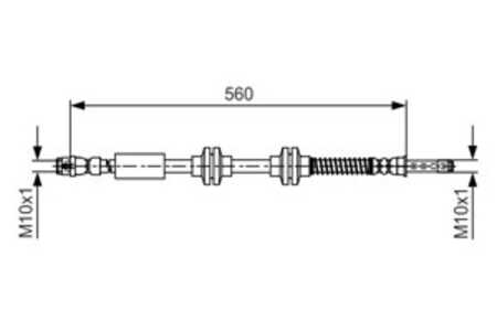 Bromsslang, Framaxel, vw, 7H8 611 701 A, 7H8 611 701 B, 7H8 611 701