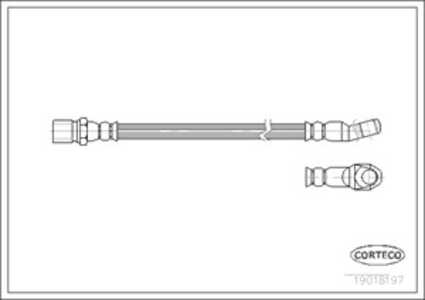 Bromsslang, Framaxel, fiat 126, 127, 4167826