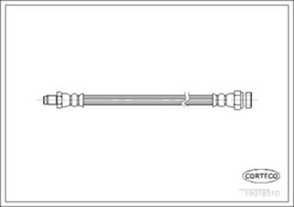 Bromsslang, Framaxel, mercedes-benz, 1234280635, 1294280035, A1294280035