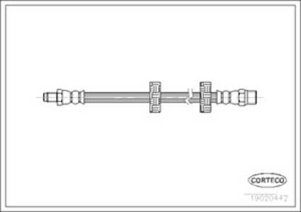 Bromsslang, Framaxel, audi,volvo,vw, 1272362, 801611707C, 861611707C