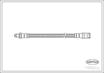 Bromsslang, Framaxel, iveco daily flak/chassi iii, 500323135