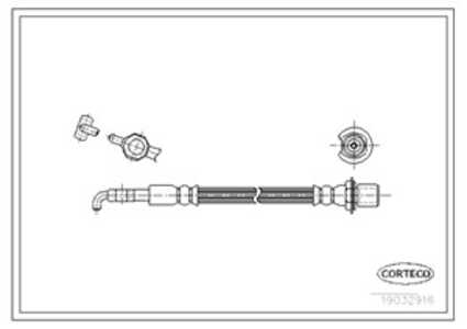 Bromsslang, Framaxel, lexus gs, 9094702972