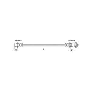 Bromsslang, Höger bak, Vänster bak, land rover freelander i, freelander soft top i, SHB000600, SHB000601, SHB100960, SHB100961,