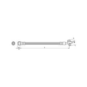 Bromsslang, Höger bak, Vänster bak, vw touareg, 7L6 611 776, 7L6 611 776A