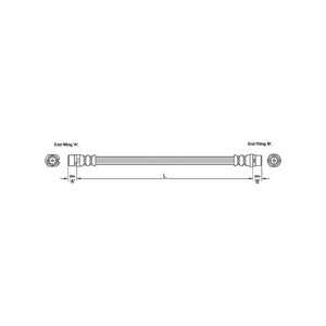 Bromsslang, Höger fram, Vänster fram, audi a8 d3, 4E0 611 707A, 4E0 611 707C