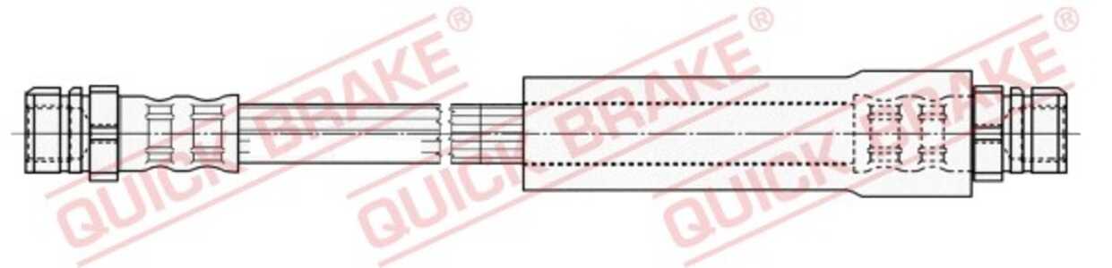 Bromsslang, Inre, Bakaxel höger, Bakaxel vänster, audi,seat,skoda,vw, 1K0611775, 1K0611775A, 1K0611775B, 1K0611775C, 3C0611775