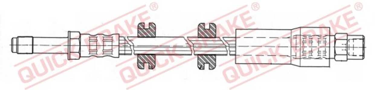 Bromsslang, Ytter, Bakaxel höger, Bakaxel vänster, framaxel höger, framaxel vänster, mercedes-benz, 6384280235, 6384280835, 638