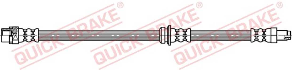 Bromsslang, Ytter, Bakaxel höger, Bakaxel vänster, bmw x5 [e70, f15, f85], x6 [e71, e72, f16, f86], 34306776293, 34306788437, 3