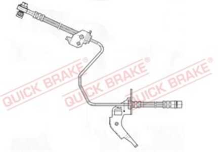 Bromsslang, Ytter, Bakaxel höger, opel,vauxhall, 13116137, 13334946, 5562248, 562149