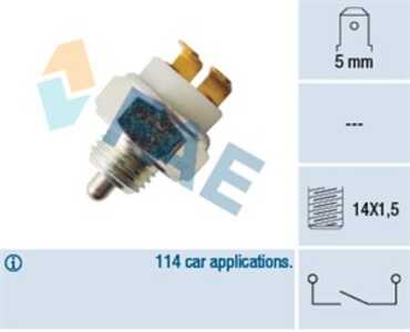 Brytare, backljus, peugeot,suzuki,talbot, 079 109 507 C, 079 109 507 G, 2257.12, 37610-80042, 79 10 002 503, 79 109 507 C, 79 1