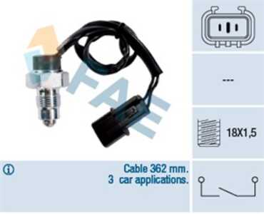 Brytare, backljus, citroën c-crosser, peugeot 4007, 2257.62, 8614A095