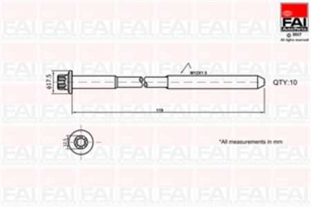 Bultsats, topplock, mitsubishi,nissan,opel,renault,suzuki,vauxhall,volvo, 7700114745, 7700853008, 7700865991