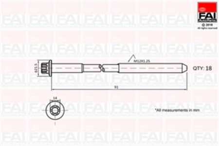 Bultsats, topplock, mitsubishi l200 / triton, l200 / triton flak/chassi, pajero sport ii, 1005B373, 1005B594