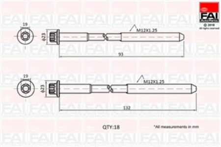 Bultsats, topplock, hyundai terracan, kia carnival i, carnival ii, carnival / grand carnival iii, k2900, 22191-4X700, 22192-4X7